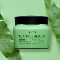 Moisturizing Exfoliating Organic Body Scrub Private Label Natural Tea Tree Oil Body Scrub